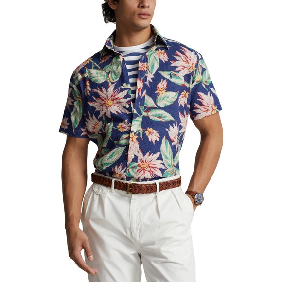 Polo Ralph Lauren Other - Polo Ralph Lauren Men's Shirt Sz 2XL Classic Fit FLoral Seersucker Shirt Multi